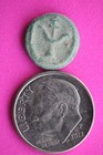 Widows Mite Coin Original Jerusalem Patina Holy Land Artifact Small Lepton T1017
