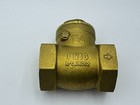 Brass Bronze Check Valve 1 1 4  Npt Flow Swing Gated Bsgv-125