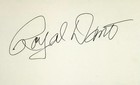 Royal Dano Signed Autographed Index Card Ghoulies Killer Klowns From Outer Space