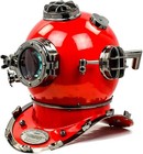 18 morse Vintage Brass Scuba Boston Divers Us Navy Mark Red Divers Diving Helmet