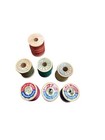 Vintage Wooden Thread Spools Lot 7 Coats Clark Belding Corticelli Sewing Thread