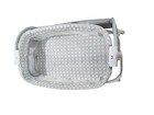 Ingenuity Baby Bassinet Bedside Sleeper Portable Rolling Crib Gray Mesh Used