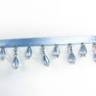 Perial Co Crystal Looking  Beaded Fringe Trim Sold By The Yard