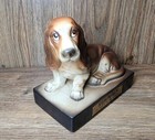 Humphrey The Last Of The Big Spenders Basset Hound Statue Figurine 6  Bank 