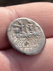Roman Republic Junius Silanus Silver Denarius Ancient Old Coin 145 Bc Rome Mint