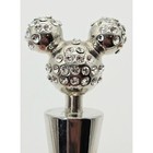 Disney Mickey Mouse Rhinestone Wine Bottle Stopper Silver Tone Metal Barware