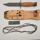 Us Military Ontario Ny Pilot Survival Fighting Knife Vietnam Era 1973   Scabbard