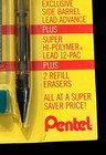 Vtg Pentel Ple-bp Quicker Clicker Mechanical Pencil Clear Black 0 5mm Usa Nos