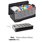 Huge 60l Collapsible Camping Storage Box With Lid   Handles For Suv Stowing