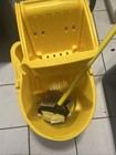 Rubbermaid Plastic Bucket With Wringer  Yellow - 1887305