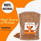 5lbs Dried River Shrimp High Protein Freeze Red Dried Shrimp For Aquarium   Fish