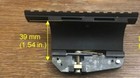 Bp-02 Low Rise Posp Side Rail To Weaver Picatinny Mount Adapter Super Low