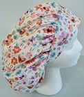 Easter Floral Print Size Large Medical Bouffant Scrub Cap Surgery Hat