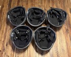 Lot Of 5 Avon Ba3a Helmet With Chin Strap Black