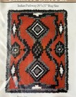 Vintage 1977 Caron Indian Pathway Latch Hook Rug Kit 3055 Nib Granny Core 20x27