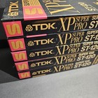 Tdk Xp Super Pro St-120 Vhs Blank Video hi-fi Stereo Tape New Sealed Lot Of 5