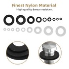 Nylon Flat Washer Assortment Kit Black White M2m12 Screws Bolts 420 Pcs