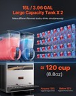 Commercial 2x15l Slush Machine Frozen Drink Margarita Slushy Frozen Maker 2 Tank