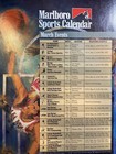 1987 Marlboro Sports Calendar March 1987