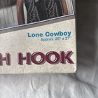 Vintage Wonderart Caron Latch Hook Kit 4273 Lone Cowboy     20x27 Rug Wall Hanging