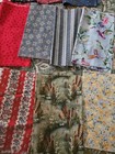 Lot Of 35 Vtg Quarter Yards Of Mixed Cotton Fabric 9  X 42 -44  Wide No Repeats 