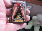 Vintage Nos Zippo Cigarette  lighter Black Matte brass Legs On Fire A 15
