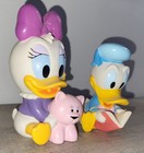 Vtg Disney Baby Daisy   Donald Duck Squeaky Pvc Vinyl Plastic Toy Lot