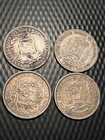 Four Venezuela Bol  vares  835 Silver Coins Ag-au 1903 45 54 60 Nice  k2