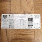 Rare Vintage 1977 Nyc New York City Nyc 1 Train Subway Timetable Pamphlet