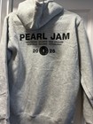 Pearl Jam Dark Matter Tour 2025 Gray Zip Hoodie Hollywood Atlanta New Orleans