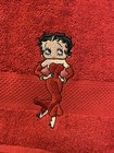 Vtg Nwt Lot 2 Cannon Betty Boop Bath Towels Red 100  Ringspun Cotton Super Rare