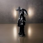 Carved Black Obsidian Santa Meurte Grim Reaper Angel Of Death Figurine 5    107g