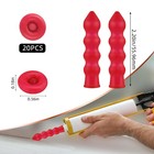 20 Pack Caulk Saver Caps - Seal And Preserve Open Caulking Tubes - Red