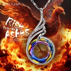 Kate Lynn  rise From The Ashes Phoenix Necklace Made With Crystals From Austria 