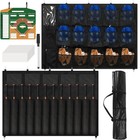 Baseball Dugout Organizer With Helmet Bag  Bat Bag  Magnetic Lineup Board For 15