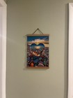 Completed Diamond Painting Artwork Depicting A Heart Shaped Formed By A Sunset