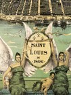 1896 St  Louis Missouri Vintage Old Panoramic City Map - 16x24