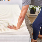 Pure Green Natural Latex Mattress Topper - Medium Firmness - 1 Inch - Twin Size 