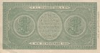 Currency Italy 1944 Wwii Mussolini Era Vna 1 Lira Uncir Crease
