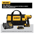Dewalt Dcd771c2 20v Max Cordless Drill Driver Kit 2 Batteries Charger Included