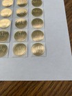 25 Hallmark Stationery Embossed Gold Foil Seals 1  Diameter Gold Crown Stickers