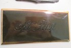Vintage Funeral Casket Plate Lot Coffin Marker Ornate Mother Father At Rest More