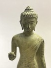 Antique Buddhism Large Standing Thai Cast Bronze Buddha Sukhothai Style 15 5    T