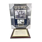 Ted Williams Usmc 1953 F9f Panther Korean War  Military Sportsman Custom Framed