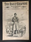 Complete 1874 Daily Graphic Illustrated Large Newspaper Advertising 9 8 Vg exc
