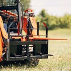 Titan Attachments Pro Series Hay Frame  39  Hay Bale Spear And Stabilizers  Ssqa