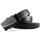 Men s Automatic Click Lock Buckle Waist Strap Dress Comfort Black Belt Casual