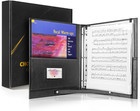 Choral Music Holder Sheet Music Folder With 20 Sleeves Choir Folder With Handle