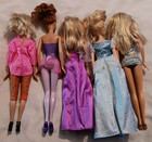 Lot Of 5 Vintage Mattel Barbie Dolls