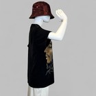 Bob Marley Lion Graphic T-shirt Black Reggae Rasta Music Tee Streetwear Aop